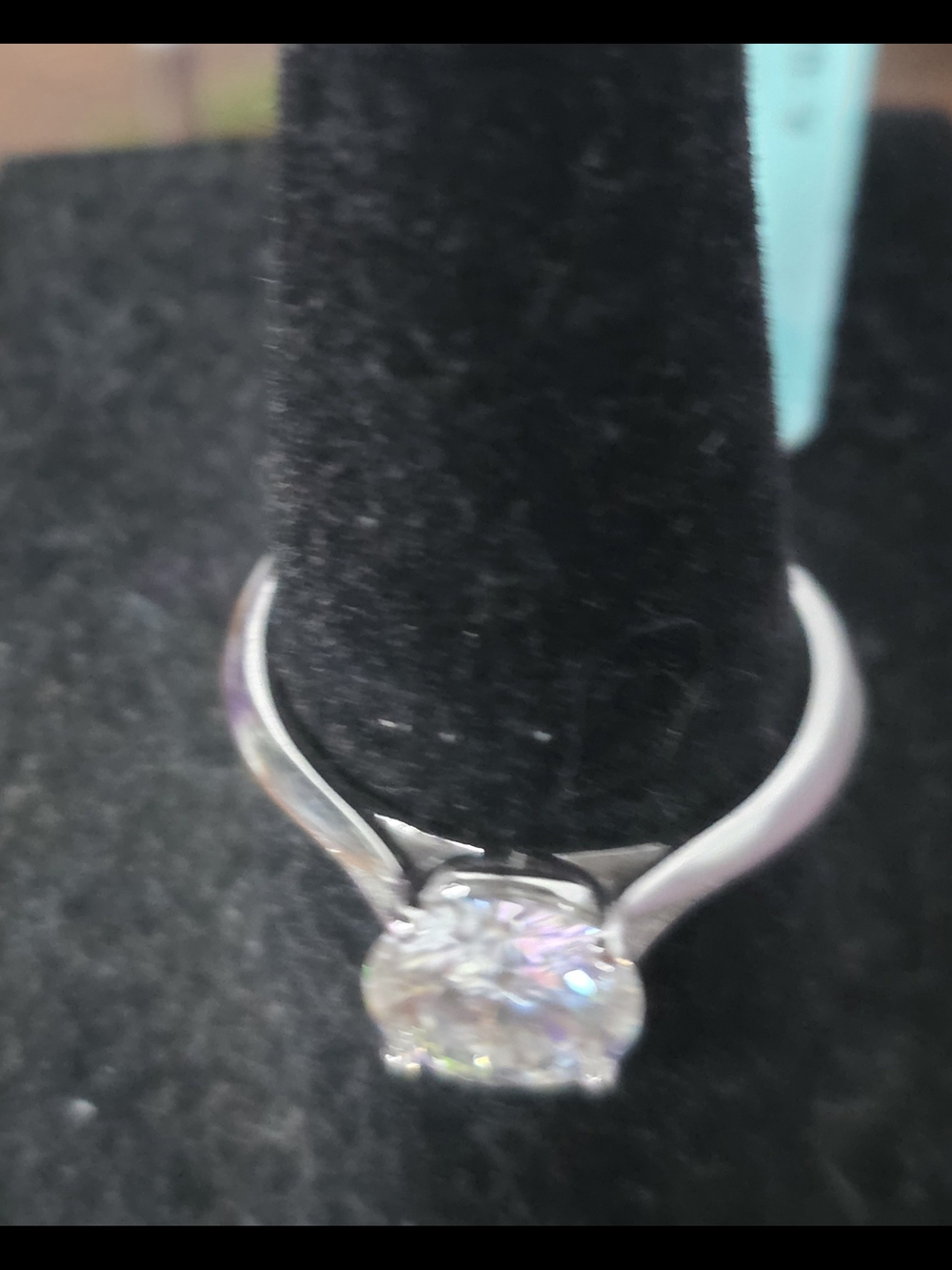 Classic Solitaire Round-Cut 1.5ctw Moissanite Ring in 925 Silver - Picture 3 of 7